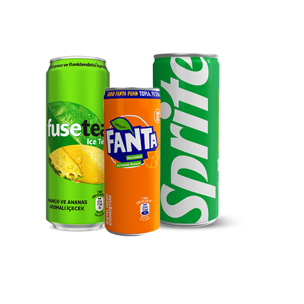 Fanta, Sprite, Fuse Tea